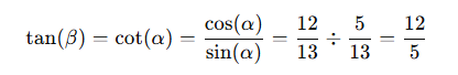formula calcolo tangente triangolo rettangolo