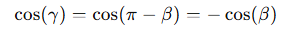 formula calcolo coseno triangolo rettangolo