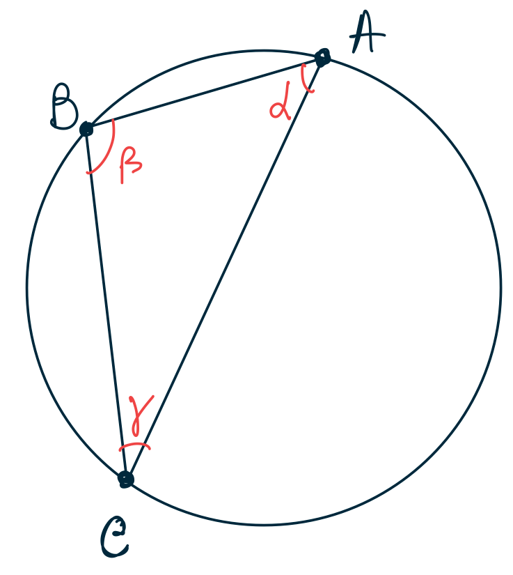 triangolo rettangolo in circonferenza trigonometria